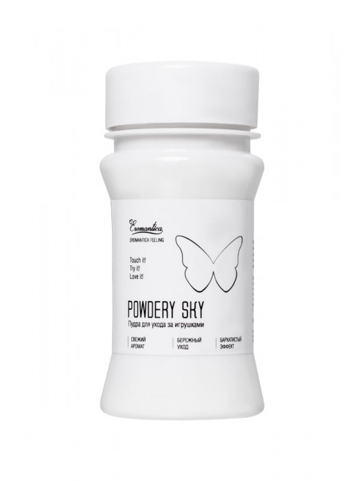 Пудра для ухода за игрушками Powdery Sky с ароматом мяты - 40 гр. - Eromantica - купить с доставкой в Муроме