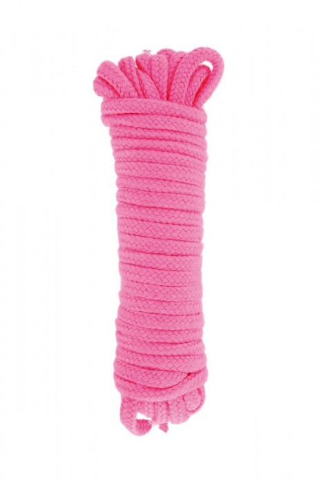 Розовая веревка для связывания Sweet Caress Rope - 10 метров - Sweet Caress - купить с доставкой в Муроме