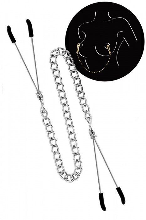 Регулируемые зажимы для сосков Sweet Caress Nipple Chain - Sweet Caress - купить с доставкой в Муроме