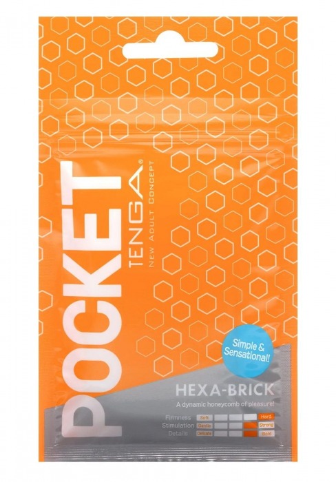 Карманный мастурбатор HEXA-BRICK - Tenga - в Муроме купить с доставкой