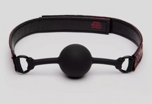 Кляп-шар на двусторонних ремешках Reversible Silicone Ball Gag - Fifty Shades of Grey - купить с доставкой в Муроме
