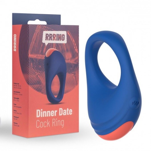 Синее эрекционное кольцо RRRING Dinner Date Cock Ring - FeelzToys - в Муроме купить с доставкой
