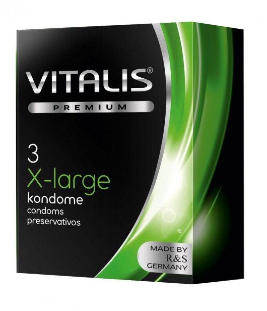 Презервативы увеличенного размера VITALIS PREMIUM x-large - 3 шт. - Vitalis - купить с доставкой в Муроме