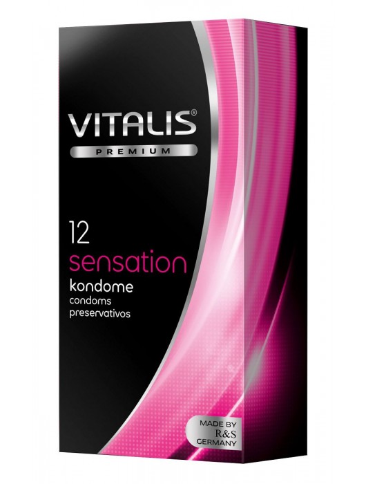 Презервативы VITALIS PREMIUM sensation с пупырышками и кольцами - 12 шт. - Vitalis - купить с доставкой в Муроме