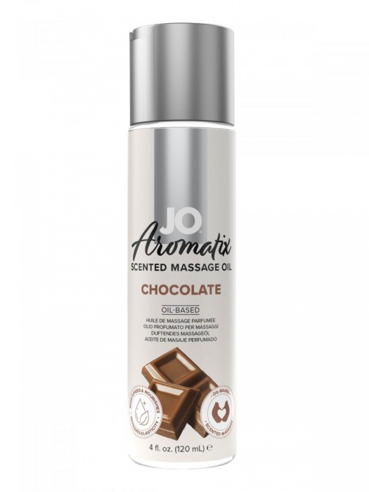 Массажное масло JO Aromatix Massage Oil Chocolate с ароматом шоколада - 120 мл. - System JO - купить с доставкой в Муроме