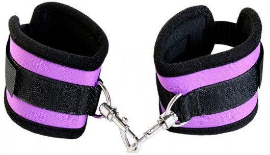 Наручники из неопрена фиолетового цвета - ToyFa - купить с доставкой в Муроме