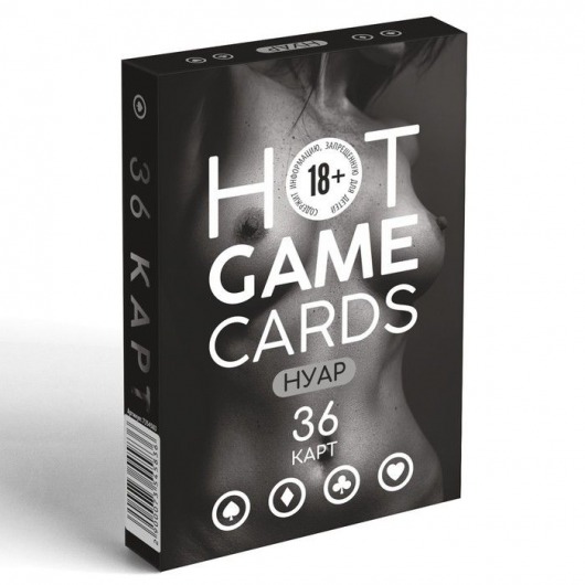 Игральные карты HOT GAME CARDS НУАР - 36 шт. - Сима-Ленд - купить с доставкой в Муроме