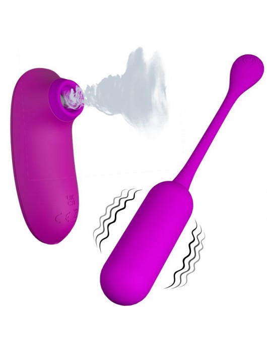 Набор вибростимуляторов Curupira: вакуумный массажер и виброяйцо - Baile