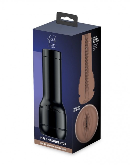 Коричневый мастурбатор-вагина Feel Stroker - Kiiroo - в Муроме купить с доставкой