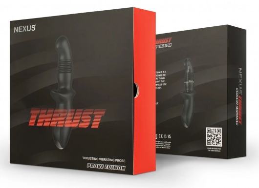 Черный вибромассажер простаты Nexus Thrust с возвратно-поступательными движениями - Nexus Range - в Муроме купить с доставкой