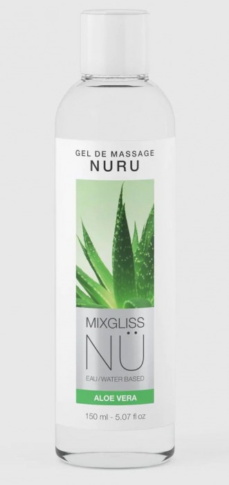 Массажный гель на водной основе Mixgliss NU Aloe Vera - 150 мл. - Mixgliss - купить с доставкой в Муроме