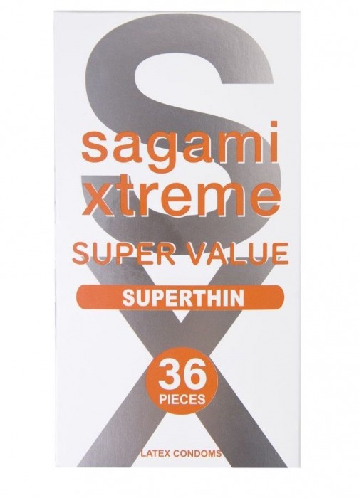 Ультратонкие презервативы Sagami Xtreme Superthin - 36 шт. - Sagami - купить с доставкой в Муроме