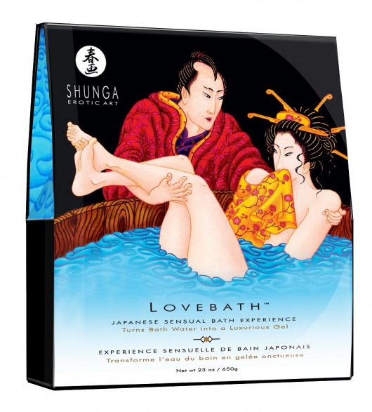 Соль для ванны Lovebath Ocean temptation, превращающая воду в гель - 650 гр. - Shunga - купить с доставкой в Муроме