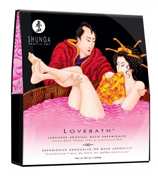 Соль для ванны Lovebath Dragon Fruit, превращающая воду в гель - 650 гр. - Shunga - купить с доставкой в Муроме