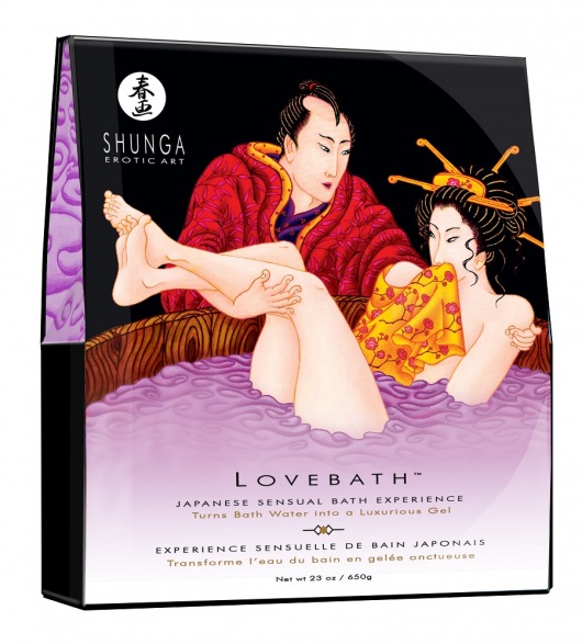 Соль для ванны Lovebath Sensual lotus, превращающая воду в гель - 650 гр. - Shunga - купить с доставкой в Муроме