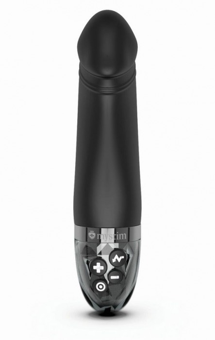 Черный вибратор с электростимуляцией Real Deal Neal - 16,5 см. - MyStim - купить с доставкой в Муроме