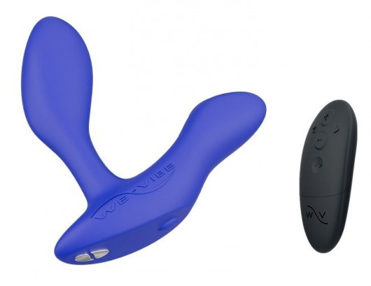 Синий анальный вибратор We-Vibe Vector+ - We-vibe - в Муроме купить с доставкой