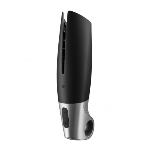 Черный мастурбатор с вибрацией Power Masturbator - Satisfyer - в Муроме купить с доставкой