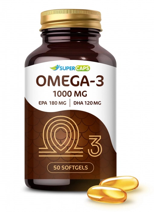 Пищевая добавка SuperCaps OMEGA-3 - 50 капсул (1000 мг) - SuperCaps - купить с доставкой в Муроме