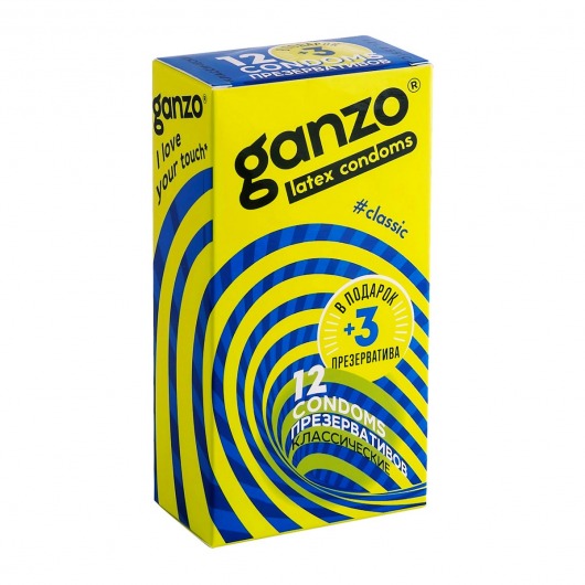 Классические презервативы с обильной смазкой Ganzo Classic - 15 шт. - Ganzo - купить с доставкой в Муроме