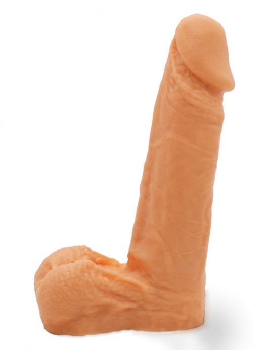 Реалистичный фаллоимитатор с мошонкой на трусиках Харнесс - 16,5 см. - LOVETOY (А-Полимер) - купить с доставкой в Муроме
