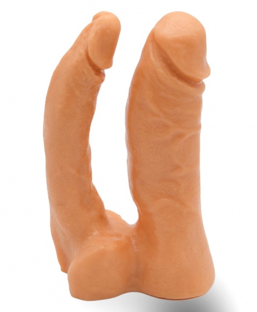 Двойной фаллоимитатор на трусиках с плугом - 15 см. - LOVETOY (А-Полимер) - купить с доставкой в Муроме