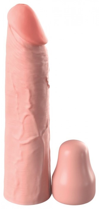 Телесная насадка-удлинитель 1 Inch Silicone X-tension - 17,8 см. - Pipedream - в Муроме купить с доставкой