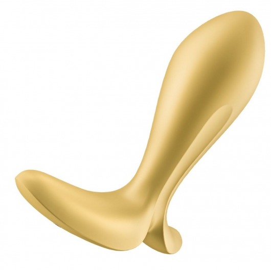 Золотистый анальный вибростимулятор Intensity Plug - Satisfyer - в Муроме купить с доставкой