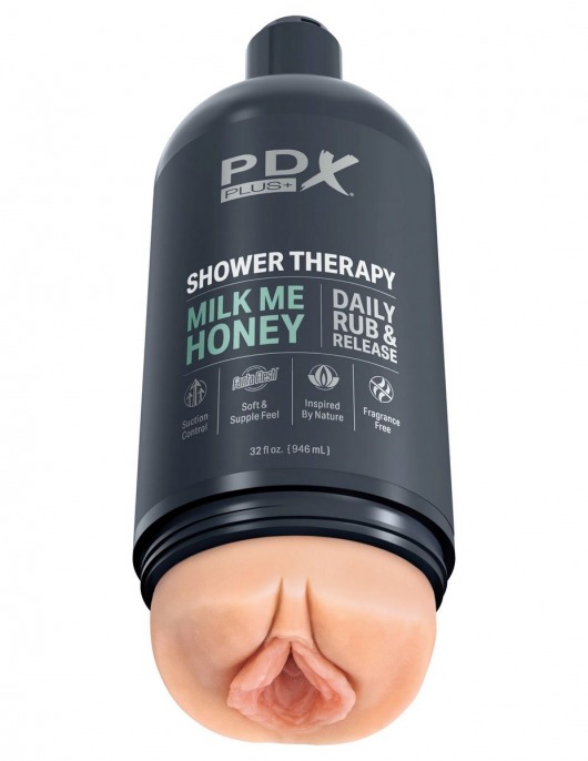 Телесный мастурбатор-вагина Shower Therapy Milk Me Honey - Pipedream - в Муроме купить с доставкой