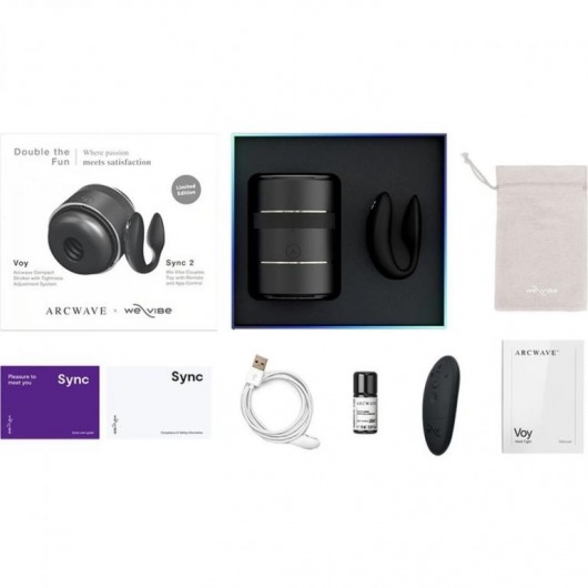 Набор для пар Double the Fun: мастурбатор ARCwave Voy и вибратор We-Vibe Sync 2 - Arcwave