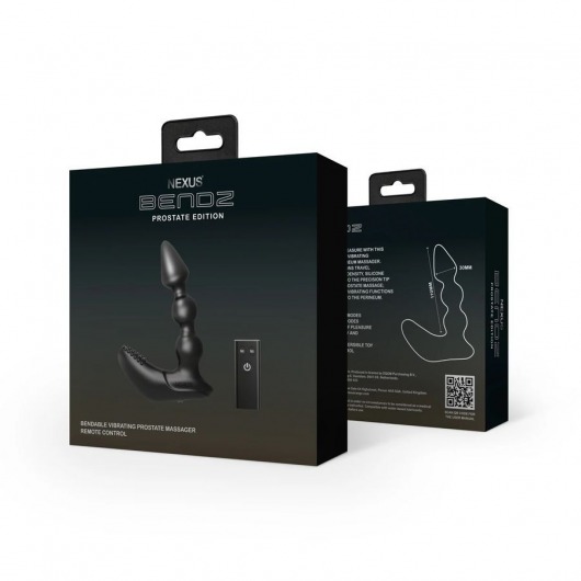 Черный вибростимулятор Nexus Bendz Prostate Edition - 14,1 см. - Nexus Range - в Муроме купить с доставкой