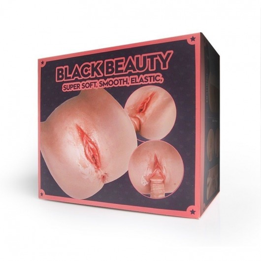 Мастурбатор Black Beauty - вагина и анус - S-HANDE - в Муроме купить с доставкой