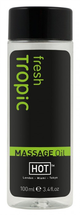 Массажное масло для тела Tropic Fresh - 100 мл. - HOT - купить с доставкой в Муроме