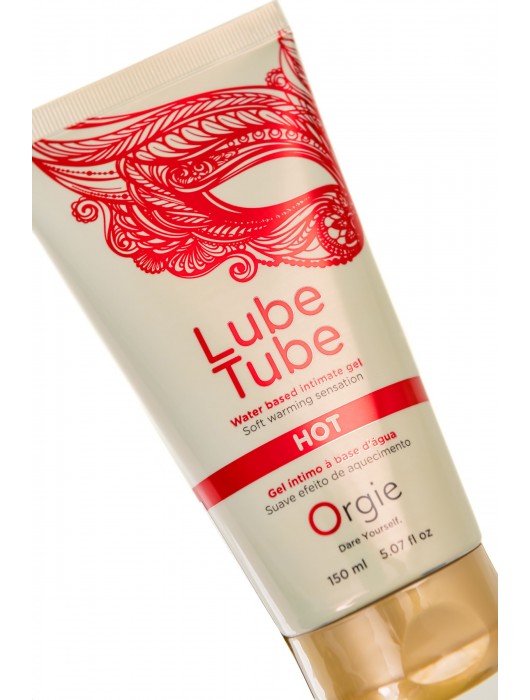 Интимный гель на водной основе Lube Tube Hot с разогревающим эффектом - 150 мл. - ORGIE - купить с доставкой в Муроме