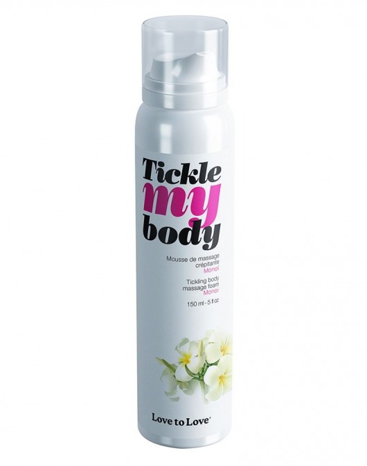 Массажная хрустящая пенка Tickle My Body Monoi с ароматом моной - 150 мл. - Love to Love - купить с доставкой в Муроме