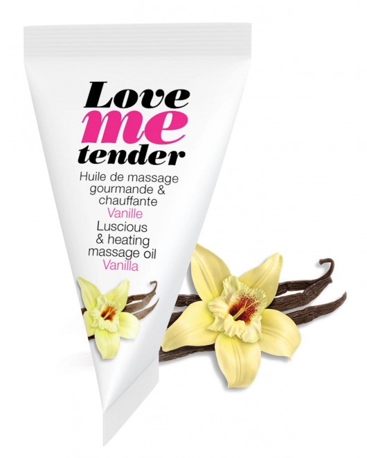Съедобное согревающее массажное масло Love Me Tender Vanilla с ароматом ванили - 10 мл. - Love to Love - купить с доставкой в Муроме