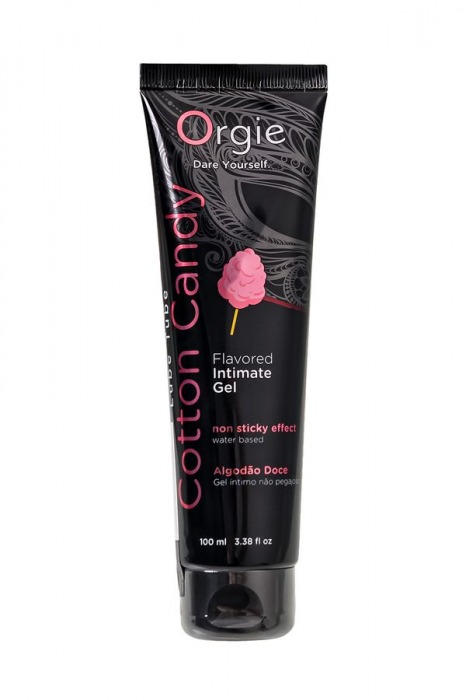 Интимный гель на водной осное Lube Tube Cotton Candy со вкусом сахарной ваты - 100 мл. - ORGIE - купить с доставкой в Муроме