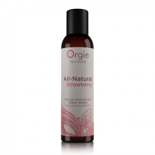 Интимный гель на водной основе All-Natural Strawberry с ароматом клубники - 150 мл. - ORGIE - купить с доставкой в Муроме