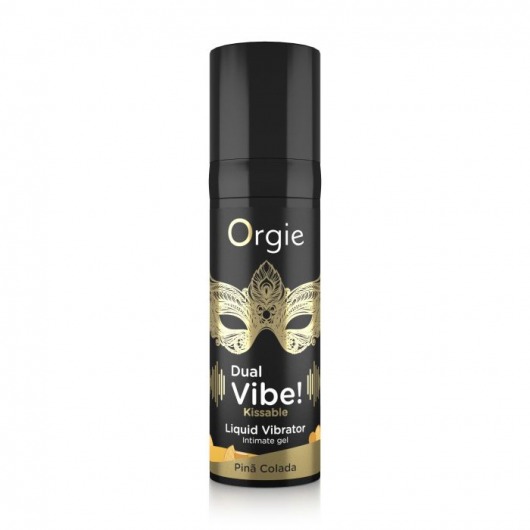 Съедобный гель Dual Vibe Pina Colada с эффектом вибрации и вкусом коктейля пина колада - 15 мл. - ORGIE - купить с доставкой в Муроме