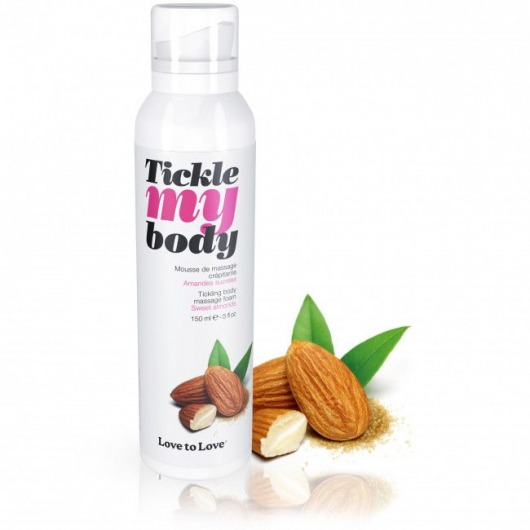 Массажная хрустящая пенка Tickle My Body Sweet Almonds с ароматом миндаля - 150 мл. - Love to Love - купить с доставкой в Муроме