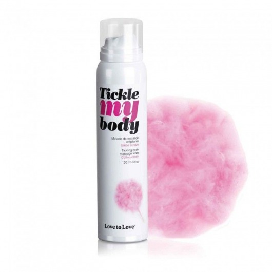 Массажная хрустящая пенка Tickle My Body Cotton Candy с ароматом сладкой ваты - 150 мл. - Love to Love - купить с доставкой в Муроме