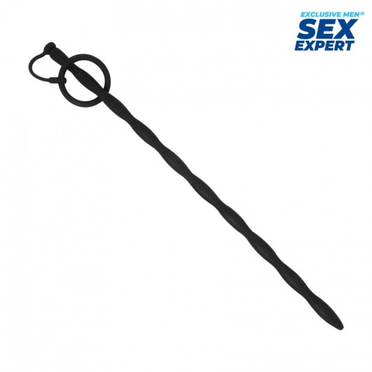 Черный стимулятор уретры Sex Expert - Sex Expert - купить с доставкой в Муроме