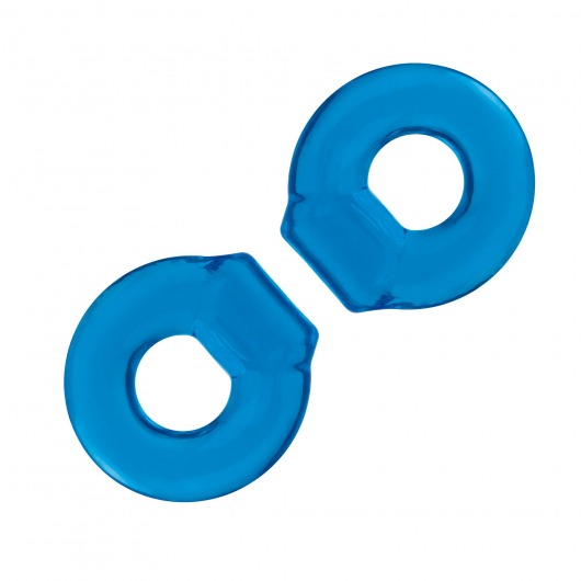 Комплект из двух колец для пениса 2-Pack Ultra-Stretch Stamina Endurance Ring - BlueLine - в Муроме купить с доставкой