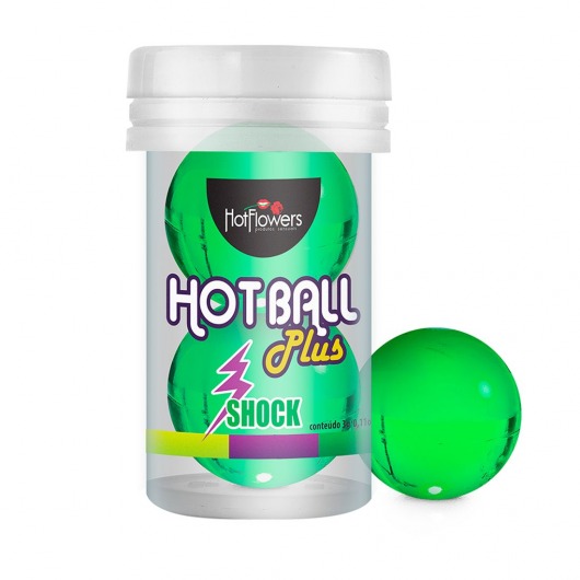 Лубрикант на силиконовой основе Hot Ball Plus с покалывающим эффектом (2 шарика по 3 гр.) - HotFlowers - купить с доставкой в Муроме
