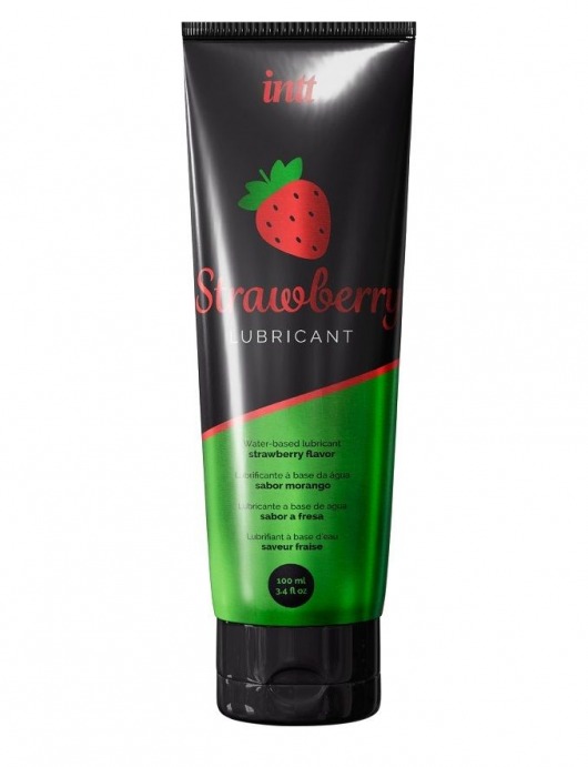 Смазка на водной основе с ароматом клубники Strawberry Lubricant - 100 мл. - INTT - купить с доставкой в Муроме