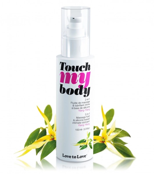 Силиконовый лубрикант 2-в-1 Touch My Body с ароматом иланг-иланга - 100 мл. - Love to Love - купить с доставкой в Муроме