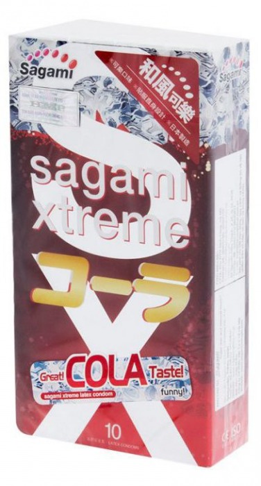 Ароматизированные презервативы Sagami Xtreme COLA - 10 шт. - Sagami - купить с доставкой в Муроме