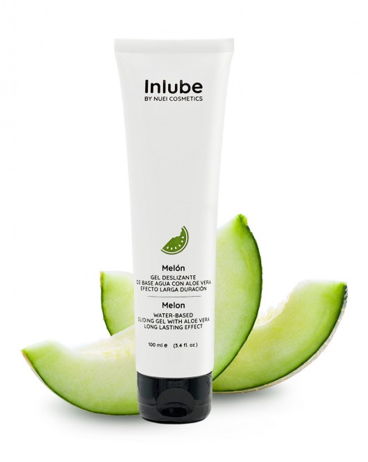 Лубрикант на водной основе Nuei Inlube с алоэ вера и ароматом дыни - 100 мл. - Nuei cosmetics - купить с доставкой в Муроме