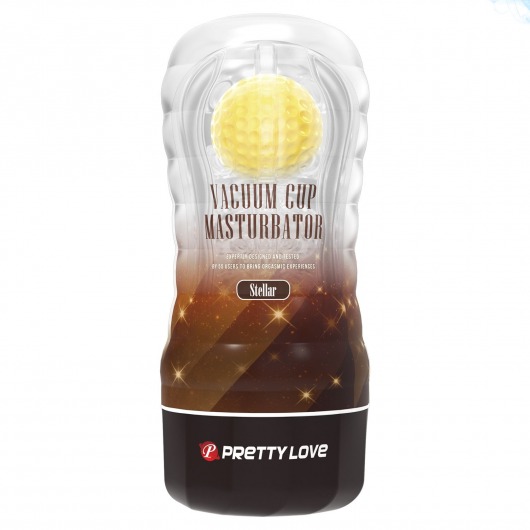 Прозрачный текстурированный мастурбатор Vacuum Cup Masturbator Stellar - Baile - в Муроме купить с доставкой