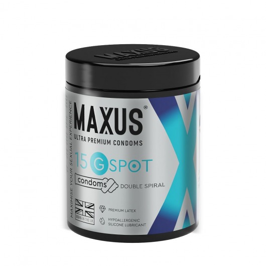 Гладкие презервативы Maxus G spot с двойной спиралью - 15 шт. - Maxus - купить с доставкой в Муроме